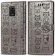 Чехол Embossed Cat and Dog для Xiaomi Redmi Note 9 Pro книжка кожа PU Gray - изображение 2