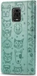 Чехол Embossed Cat and Dog для Xiaomi Redmi Note 9 Pro книжка кожа PU Mint - изображение 4