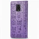 Чохол Embossed Cat and Dog для Xiaomi Redmi Note 9 Pro книжка шкіра PU Purple - зображення 4