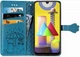 Чехол Embossed Cat and Dog для Samsung Galaxy M31 / M315 книжка кожа PU Blue - изображение 5