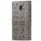 Чехол Embossed Cat and Dog для Xiaomi Redmi 8A книжка кожа PU Gray - изображение 4