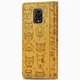 Чохол Embossed Cat and Dog для Xiaomi Redmi Note 9 Pro книжка шкіра PU Yellow - зображення 4