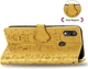 Чехол Embossed Cat and Dog для Xiaomi Redmi 7 книжка кожа PU Yellow - изображение 4