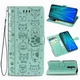 Чохол Embossed Cat and Dog для Xiaomi Redmi Note 8 Pro книжка шкіра PU Mint - зображення 1