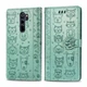 Чохол Embossed Cat and Dog для Xiaomi Redmi Note 8 Pro книжка шкіра PU Mint - зображення 2