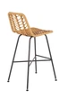 Барный стул Halmar H97 43/46/100/70 см Натуральный/Чёрный - изображение 5
