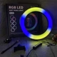 Селфи-лампа LED кольцевая 26см Voltronic MJ26 RGB + штатив - изображение 7