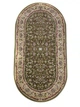Классический ковер с иранским дизайном Iranian Star 0,8х1,5 м. Овал L_GREEN 2661A - изображение 1
