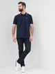 Поло Lacoste PH2384-525 M (T4) Navy blue/White (3665926015667) - изображение 3