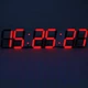 Великий настінний LED годинник, CHKOSDA, червоні цифри, години/хвилини/секунди, 67х15 см - изображение 2