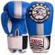 Рукавички для боксу та єдиноборств шкіряні YOKKAO Champ YK016 Blue-Silver-White 10 унцій - зображення 1