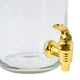 Диспенсер стеклянный 4,25л с пластиковым краном Gold (лимонадница) Glass-P. (425G) - изображение 3