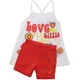 Костюм : Майка и шорты Losan Kids girls (316-8009AD/001) Белый 7 Years-122 см - изображение 3