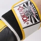 Перчатки для бокса и единоборств кожаные YOKKAO YK016 Black-Yellow-White 10 унций - изображение 4