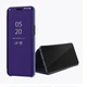 Чехол-книжка Mirror для Xiaomi Redmi 15C 173mm EU Зеркальная Фиолетовый( бампер темно-синий) - изображение 1