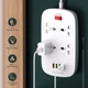 Сетевой удлинитель фильтр Ldnio SC4407, 4 Розетки + 4 USB с функцией быстрой зарядки, 2 М, Сечение 3х0,75мм White (SC4407) - изображение 5