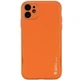 Кожаный чехол Xshield для Apple iPhone 12 (6.1") Оранжевый / Apricot Без бренда - изображение 1
