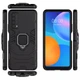 Удароміцний чохол Transformer Ring for Magnet для Huawei P Smart (2021) чорний - зображення 2