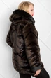 Кожушок Miorichi Ш-2001 50 Коричневий з чорним (02001-b-black50) - зображення 9