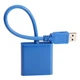 Конвертер USB 3.0 (папа) на VGA (мама) 30cm, Blue - изображение 2