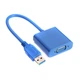 Конвертер USB 3.0 (папа) на VGA (мама) 30cm, Blue - изображение 3