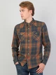 Рубашка хлопковая мужская Colin's CL1047335KHA XS Khaki - изображение 1