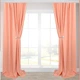 Штори Adagio Windows Decor Манчестер в кораловому кольорі 150х290см (2шторы) - зображення 2