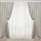 Шторы Adagio Windows Decor пепельно-бежевые однотонные Манчестер 150х290см (2шторы) - изображение 2
