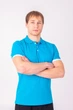 Футболка поло мужская TvoePolo однотонное XXL Бирюзовое (5718-08xxl) - изображение 2