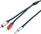 Кабель ProfCable 3.5 мм Stereo Plug to 2xRCA Plugs Cable 1.5 м Black (1-150) - изображение 3