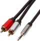 Кабель ProfCable 3.5 мм Stereo Plug to 2xRCA Plugs Cable 1.5 м Black (1-150) - изображение 4
