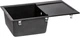 Кухонная мойка каменная LIDZ 790x500/235 BLM-14 (LIDZBLM14790495230) Черный - изображение 3