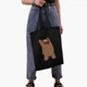 Еко сумка шопер We Bare bears Grizzly (9227-1777) 41x35 см Чорний - зображення 4
