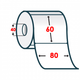 Етикетка PRINTSCAN 80/60мм Vellum 1000 етикеток прямокутна 1 рулон біла (10609) - зображення 2