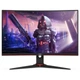 Монітор AOC 23.6" C24G2AE/BK VA Black Curved; 1920х1080 (165 Гц), 1 мс, 250 кд/м2, DisplayPort, 2хHDMI, D-Sub, динаміки 2х2 Вт - зображення 1