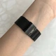 Часы Kingnuos на тонком металлическом ремешке женские мужские Черный (z048-3) - изображение 4