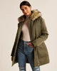 Парка женская - парка зимняя Abercrombie & Fitch AF8273W S Оливковый - изображение 3