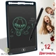Дитячий планшет для малювання LCD GTM Writing Tablet Чорний Графічний на 12 дюймів для малюнків зі стилусом - зображення 1