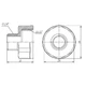 Перехід SD Forte 1/2"х1/4" ВЗ SF360156 - зображення 2