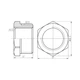 Thermo Alliance Футорка хромированная 3/4"Нх1/2"В SF374H2015 - изображение 2
