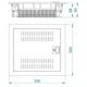 Мультимедійний щит вбудований ELEKTRO-PLAST MSF RP 1x12 Multimedia з металевими дверцятами та розеткою (2011-00) - зображення 5