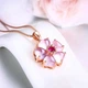 Жіночий кулон підвіска у вигляді квітки вишні на ланцюжку "Cherry Blossom" - зображення 5
