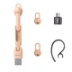 Бездротова Bluetooth-гарнітура Baseus Encok Wirelless Earphones A05 + USB док-станція Рожевий - зображення 6