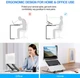 Подставка для ноутбука Easy Work DT складная портативная до 15.6" Розовая 7 уровней углов наклона - изображение 2