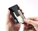 Карбоновая кардхолдер кредитница/визитница с RFID защитой на 15 кредитных карт и зажимом для денег Baellerry черная (ВY-27088) - изображение 10