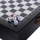 Настольная игра 2 в1 шахматы покер деревянные Zelart Set 2624-1 (24x24 см) - изображение 3