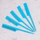 Расческа Comb гребень однорядная с остроконечной ручкой, голубая - изображение 2
