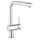 Змішувач для кухні з висувним виливом Grohe Minta (колір - хром) (32168000) - зображення 8