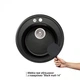 Кухонная мойка Lidz D510/200 BLM-14 (LIDZBLM14D510200) - изображение 3