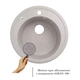 Кухонная мойка Lidz D510/200 GRA-09 (LIDZGRA09D510200) - изображение 3